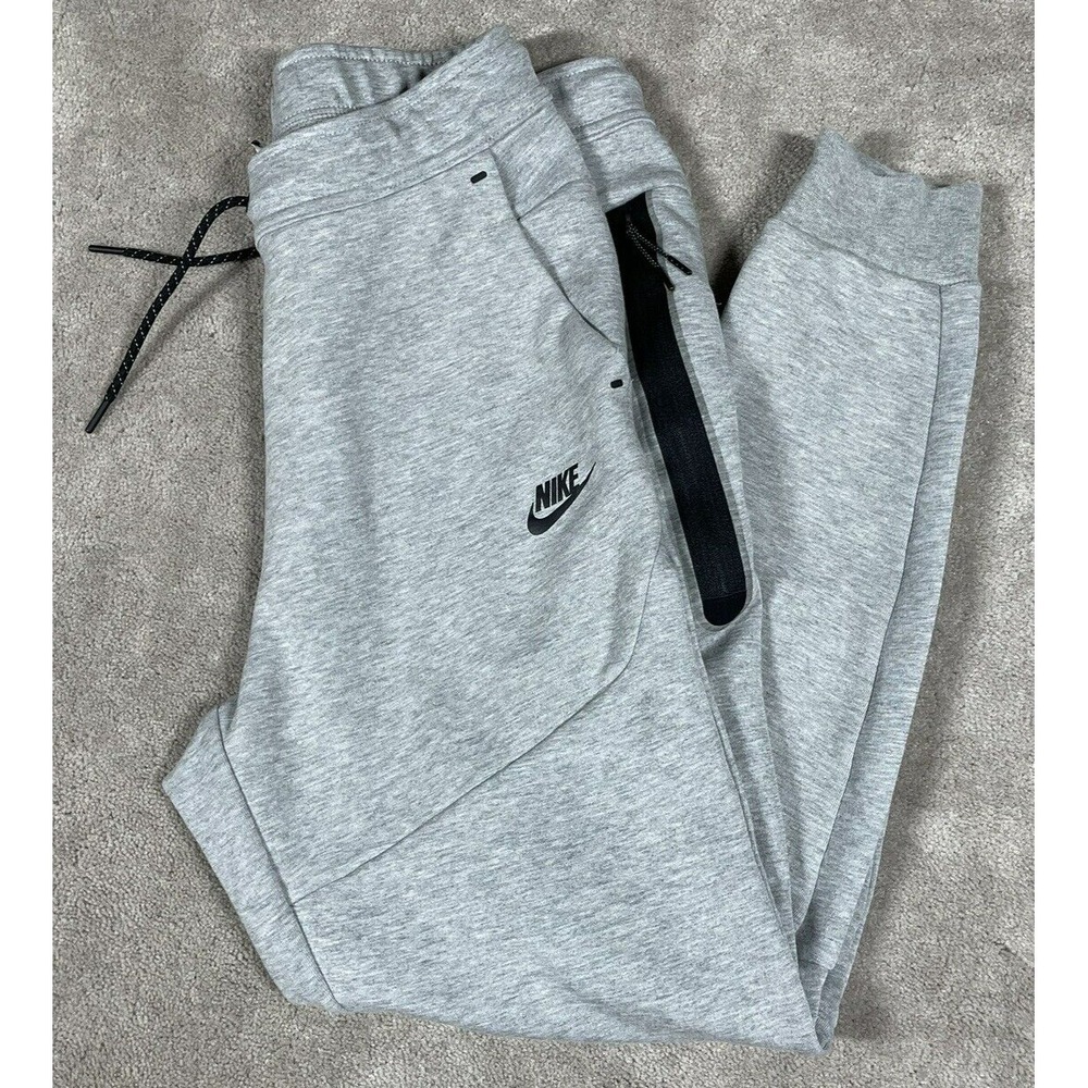 Nike Gray Heather Jogger Sweatpants with Black Accents